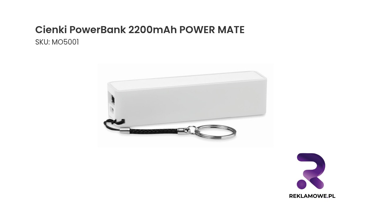 Cienki PowerBank 2200mAh POWER MATE