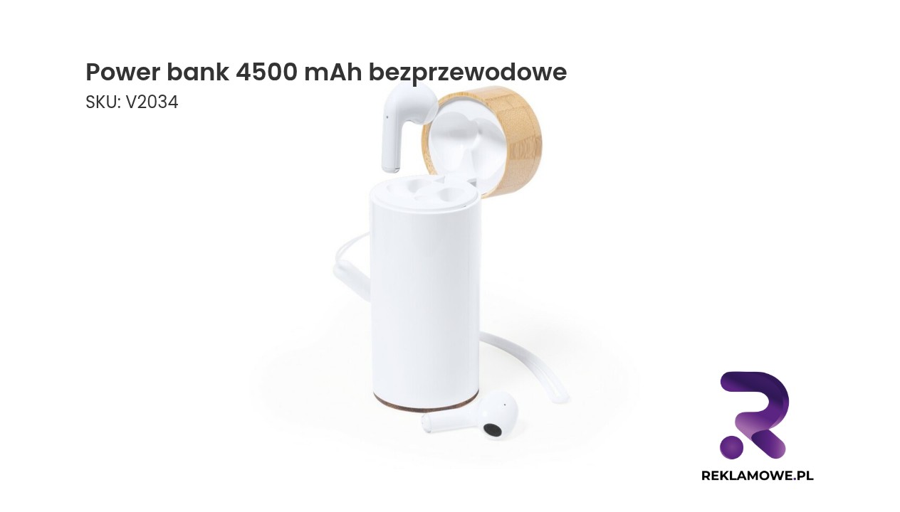 Power bank 4500 mAh bezprzewodowe