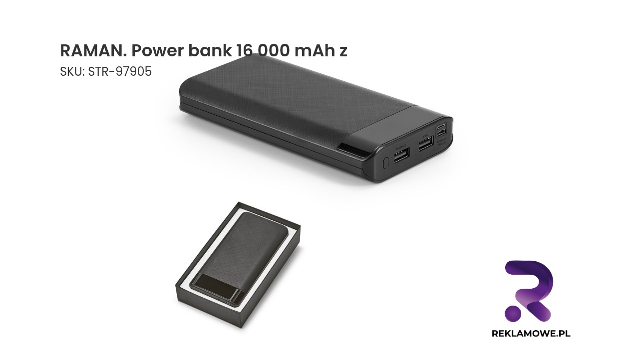 RAMAN Power bank o pojemności 16000 mAh