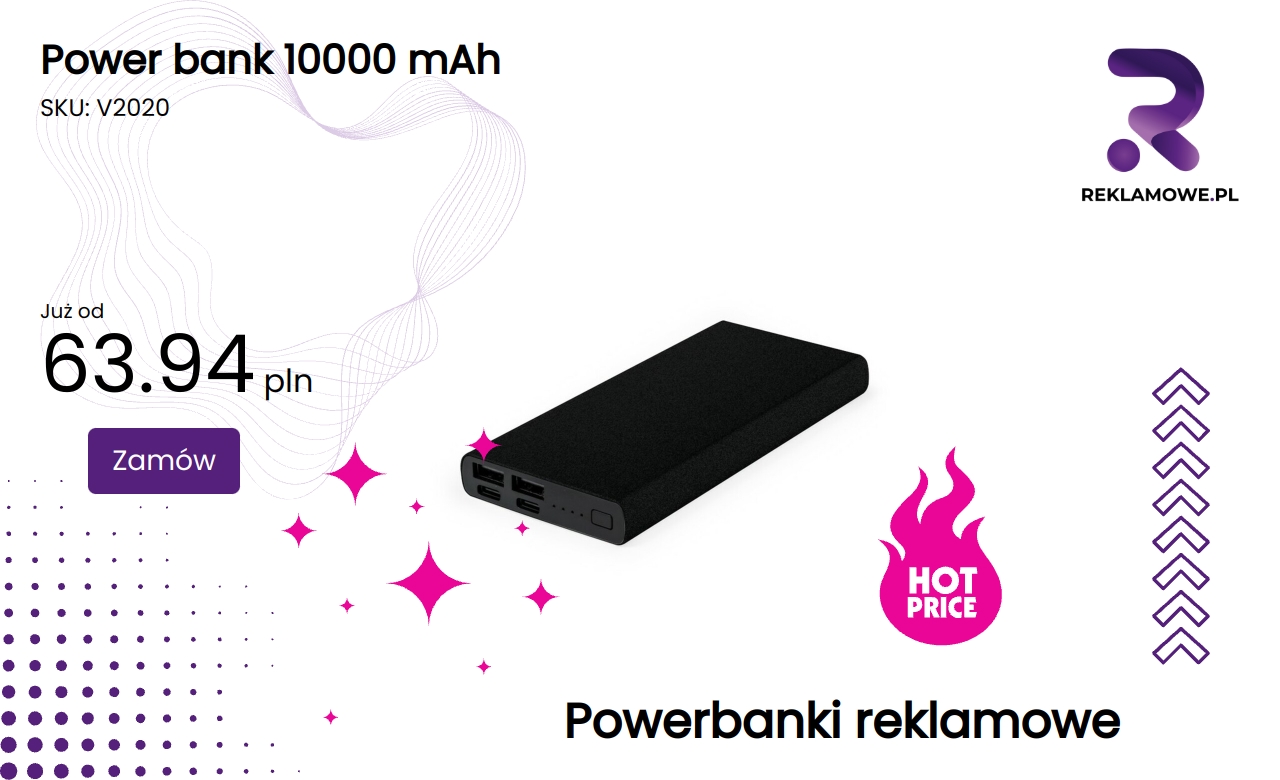 Power bank o pojemności 10000 mAh