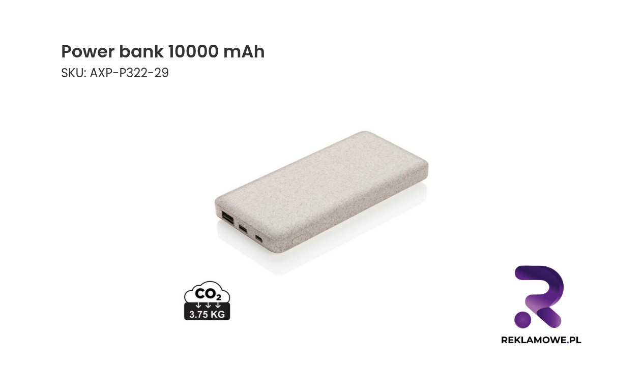 Power bank 10000 mAh zwiększający mobilność urządzenia