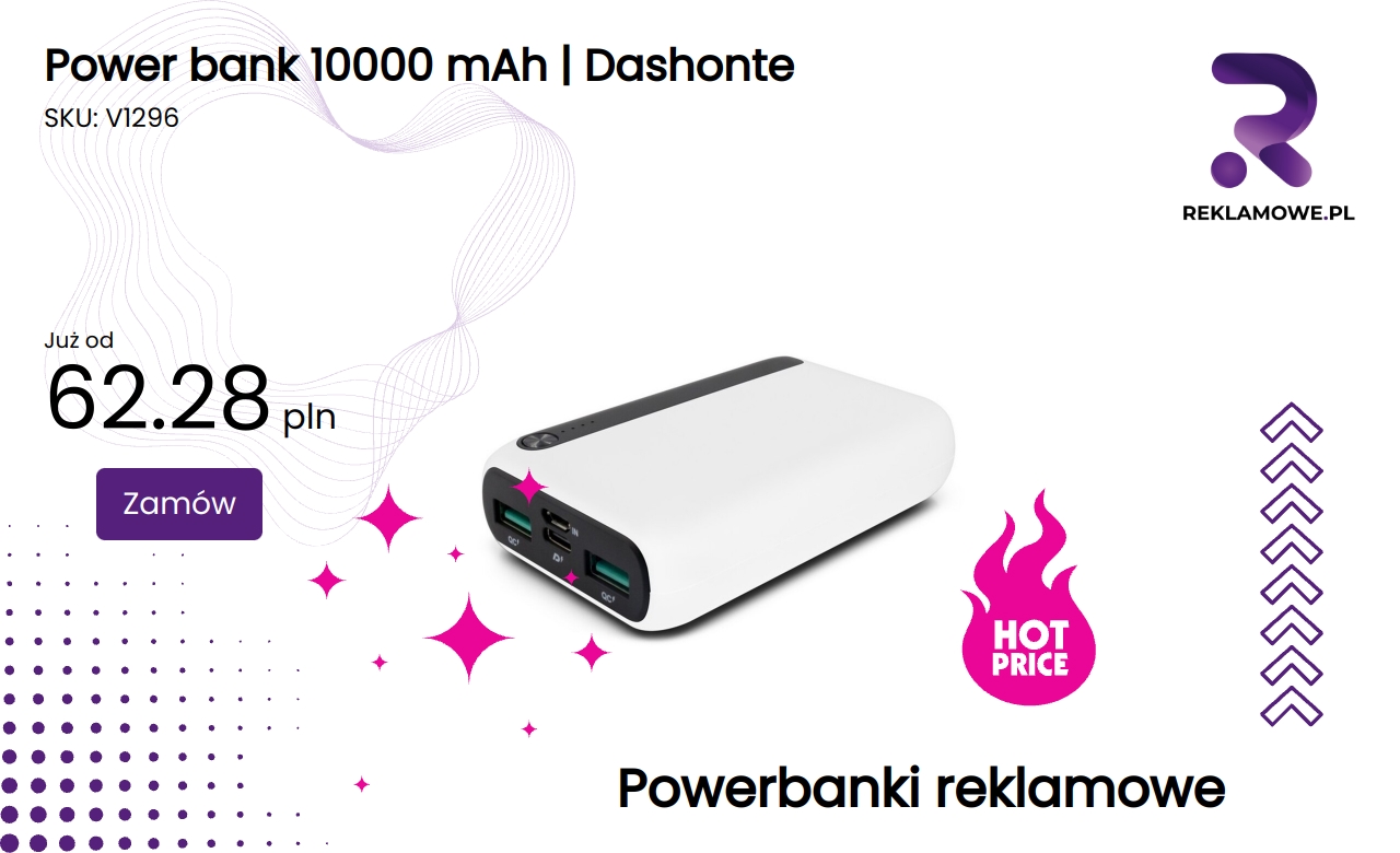 Power bank Dashonte o pojemności 10000 mAh