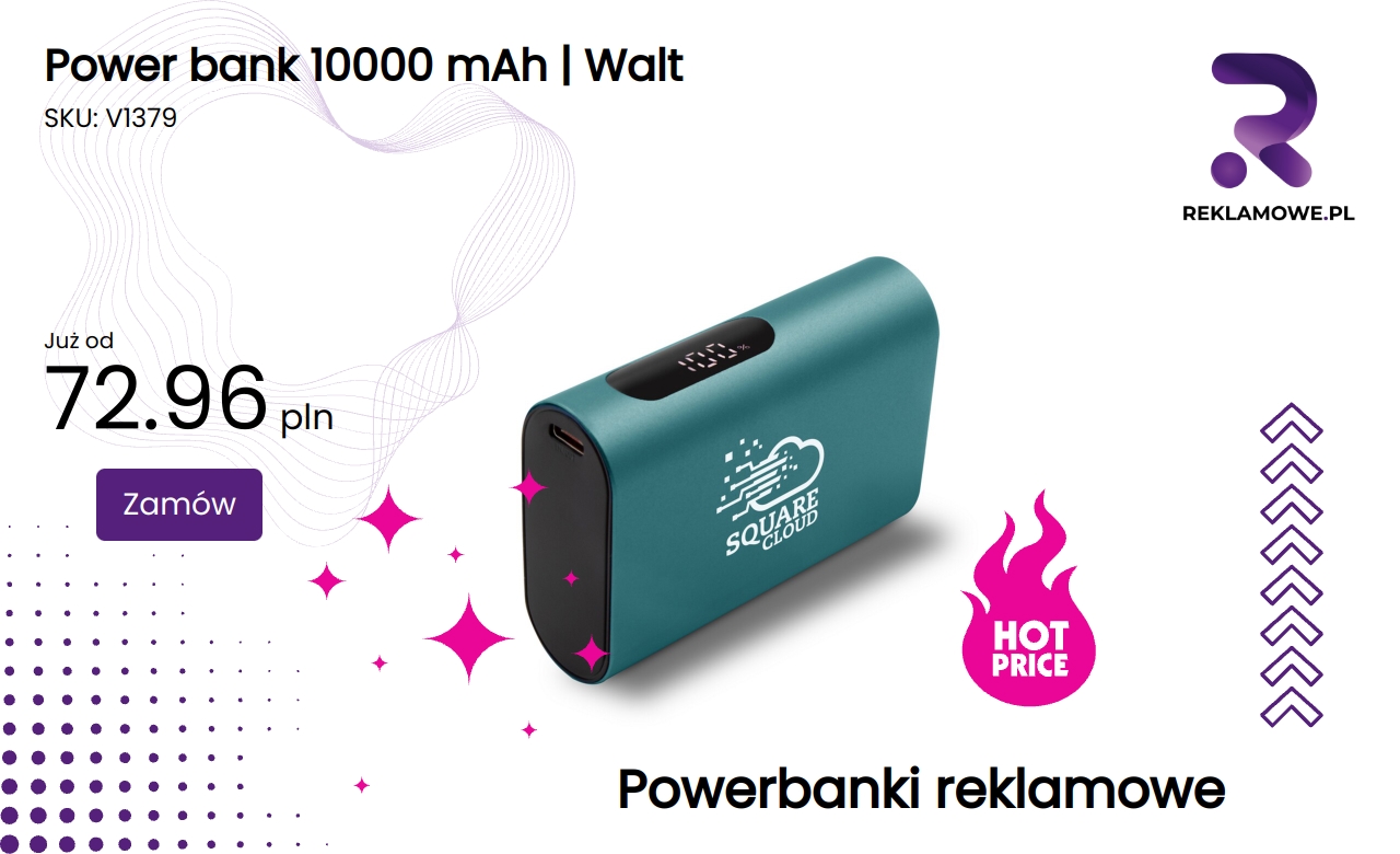 Power bank Walt o pojemności 10000 mAh