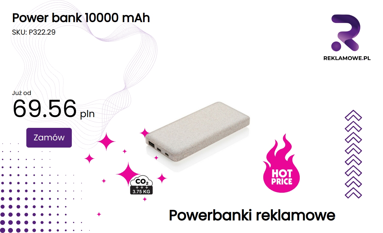 Power bank o pojemności 10000 mAh