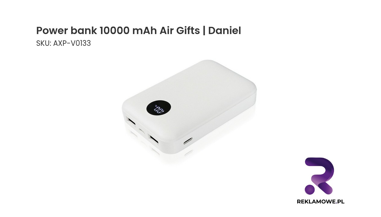 Power bank 10000 mAh Air Gifts | Daniel Power bank 10000 mAh Air Gifts Daniel - przenośna ładowarka do telefonu