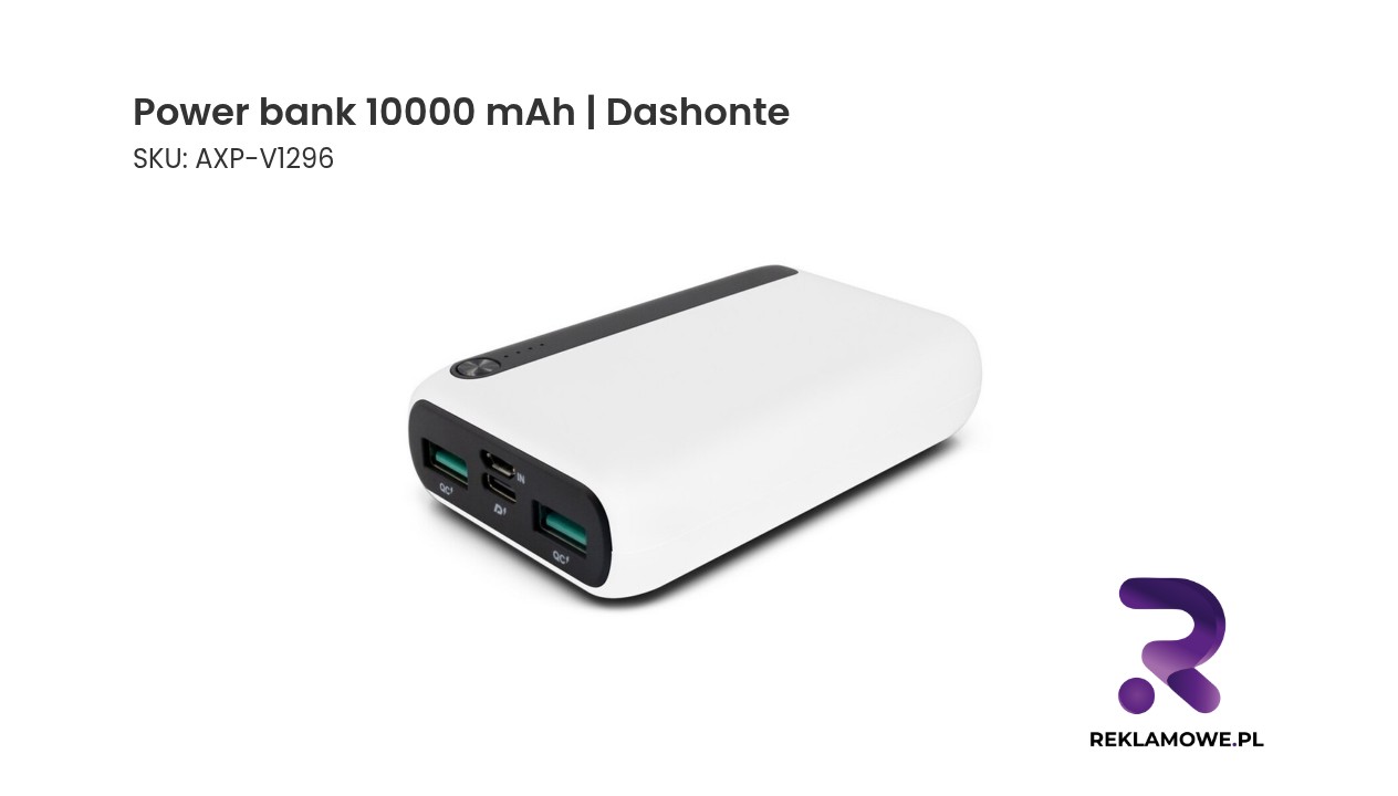 Power bank 10000 mAh Dashonte - przenośna ładowarka do smartfona