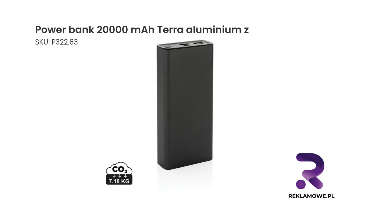 Power bank Terra aluminium 20000 mAh