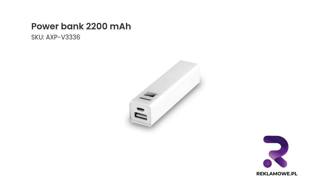 Power bank 2200 mAh do ładowania urządzeń mobilnych