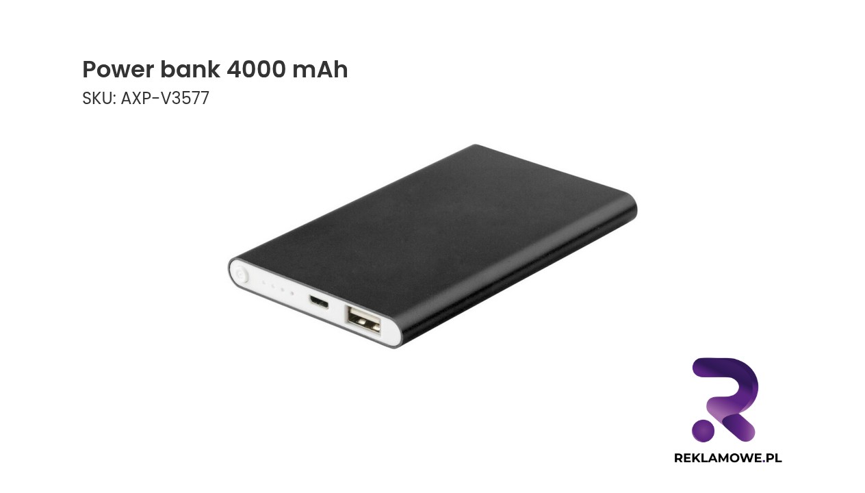 Power bank 4000 mAh – przenośna bateria do ładowania urządzeń