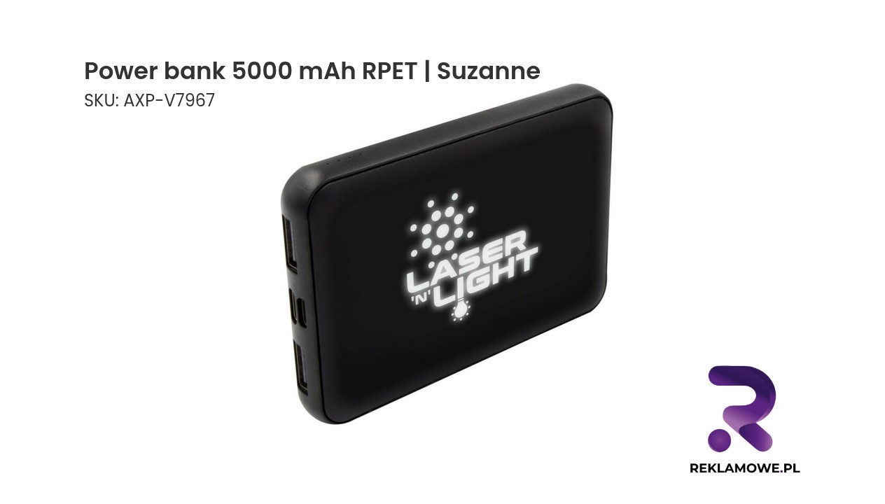 Power bank 5000 mAh z RPET marki Suzanne