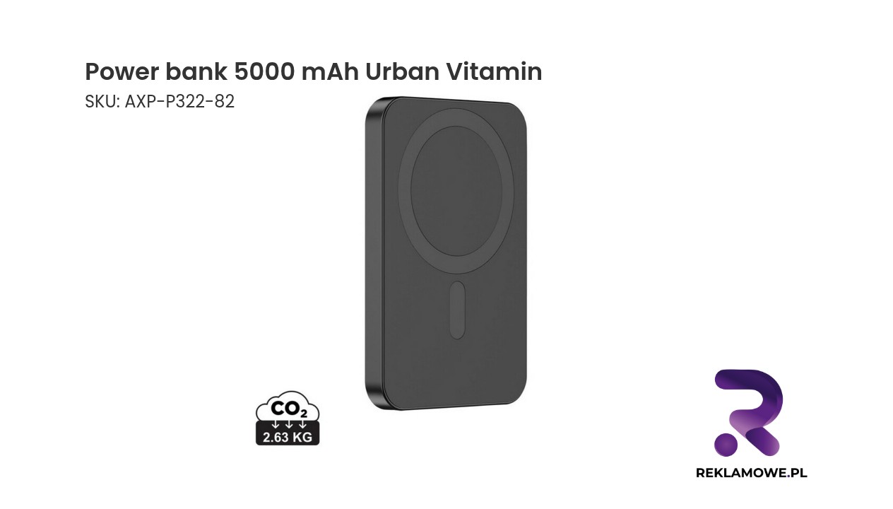 Power bank 5000 mAh Urban Vitamin Richmond, RABS Power bank 5000 mAh Urban Vitamin - przenośna ładowarka do smartfona
