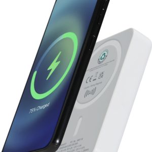 Acrab magnetyczny bezprzewodowy powerbank o pojemności 10 000 mAh i mocy 15 W z technologią 20 W PD — wykonany z tworzyw sztucznych pochodzących z recyklingu 12444201