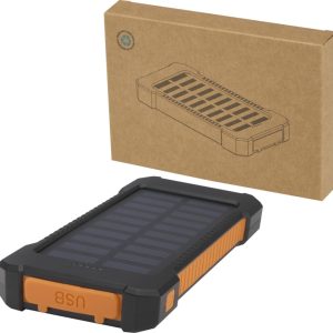 Altair wytrzymały powerbank o pojemności 5000 mAh i mocy 10 W, wykonany z tworzyw sztucznych pochodzących z recyklingu, z wbudowaną latarką 12447190