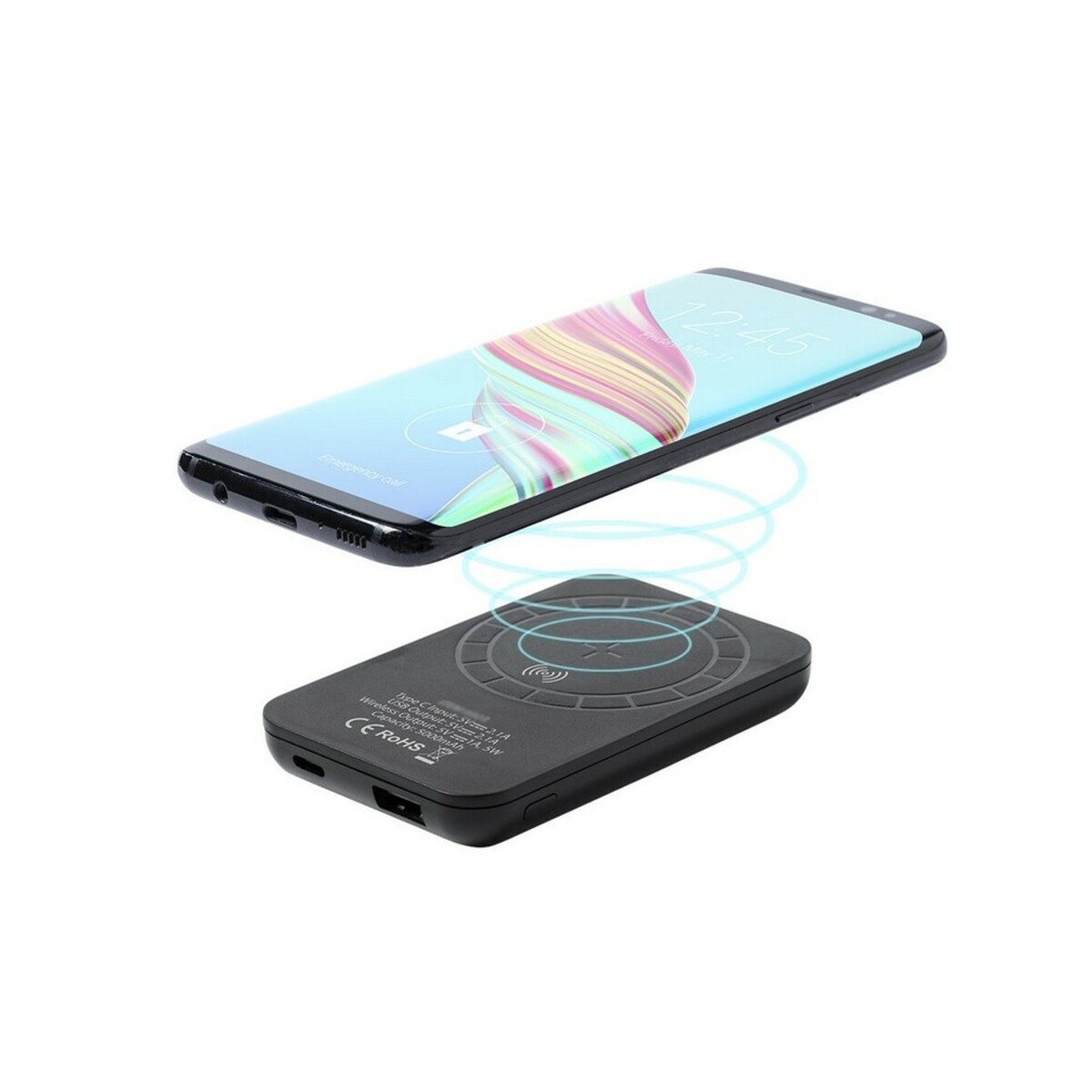 Magnetyczny bezprzewodowy power bank 5000 mAh, ładowarka bezprzewodowa 5W V0184-02_AAA01