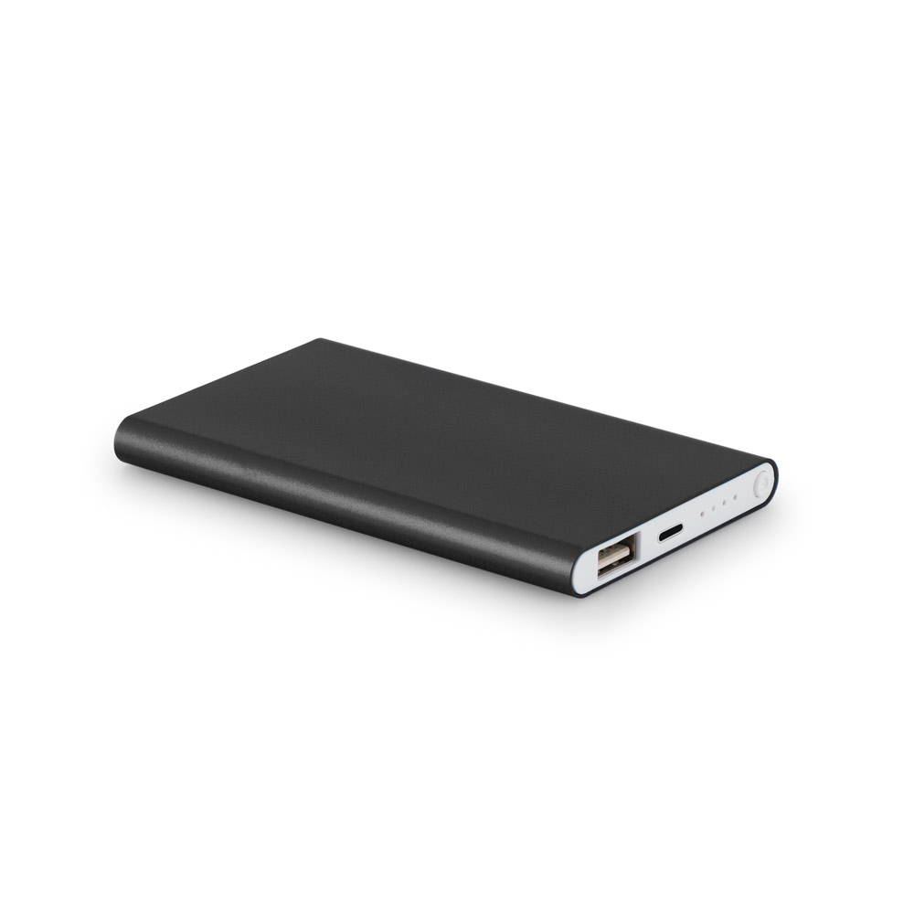 MARCET. Power bank slim 4'000 mAh z aluminium z recyklingu (100% rAL) i ABS z recyklingu (100% rABS) 97344_set