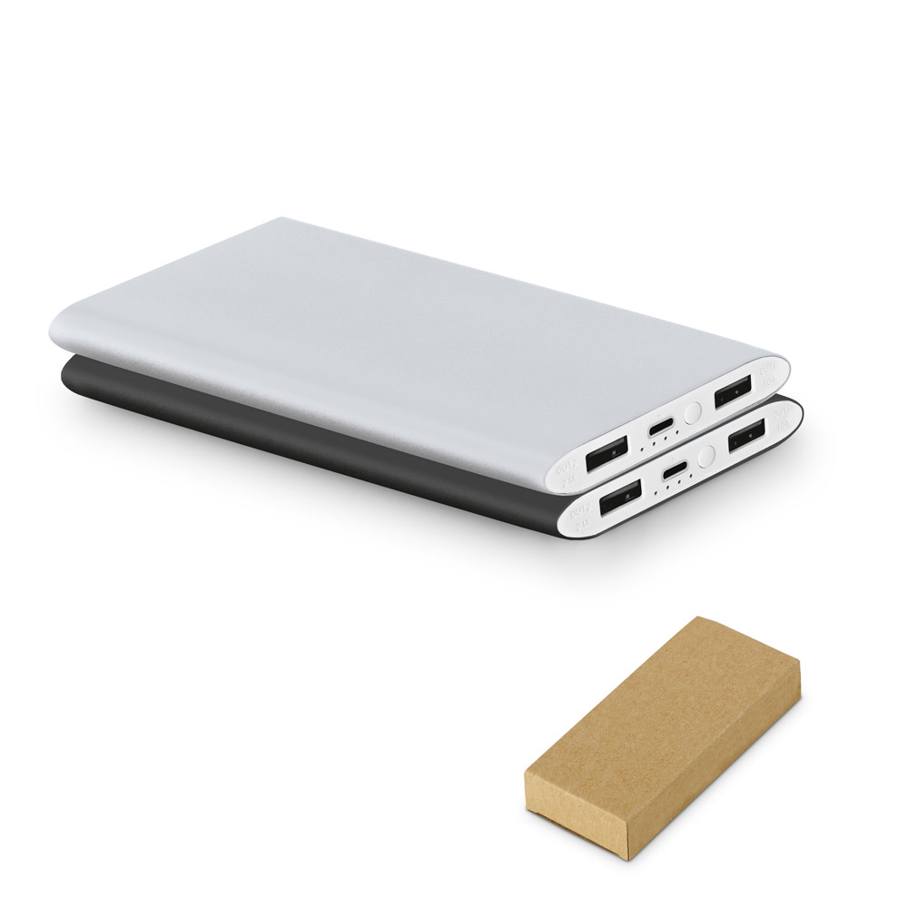 NOBEL. Power bank 7.200 mAh z aluminium pochodzącego z recyklingu (100% z rAL) 97351_set