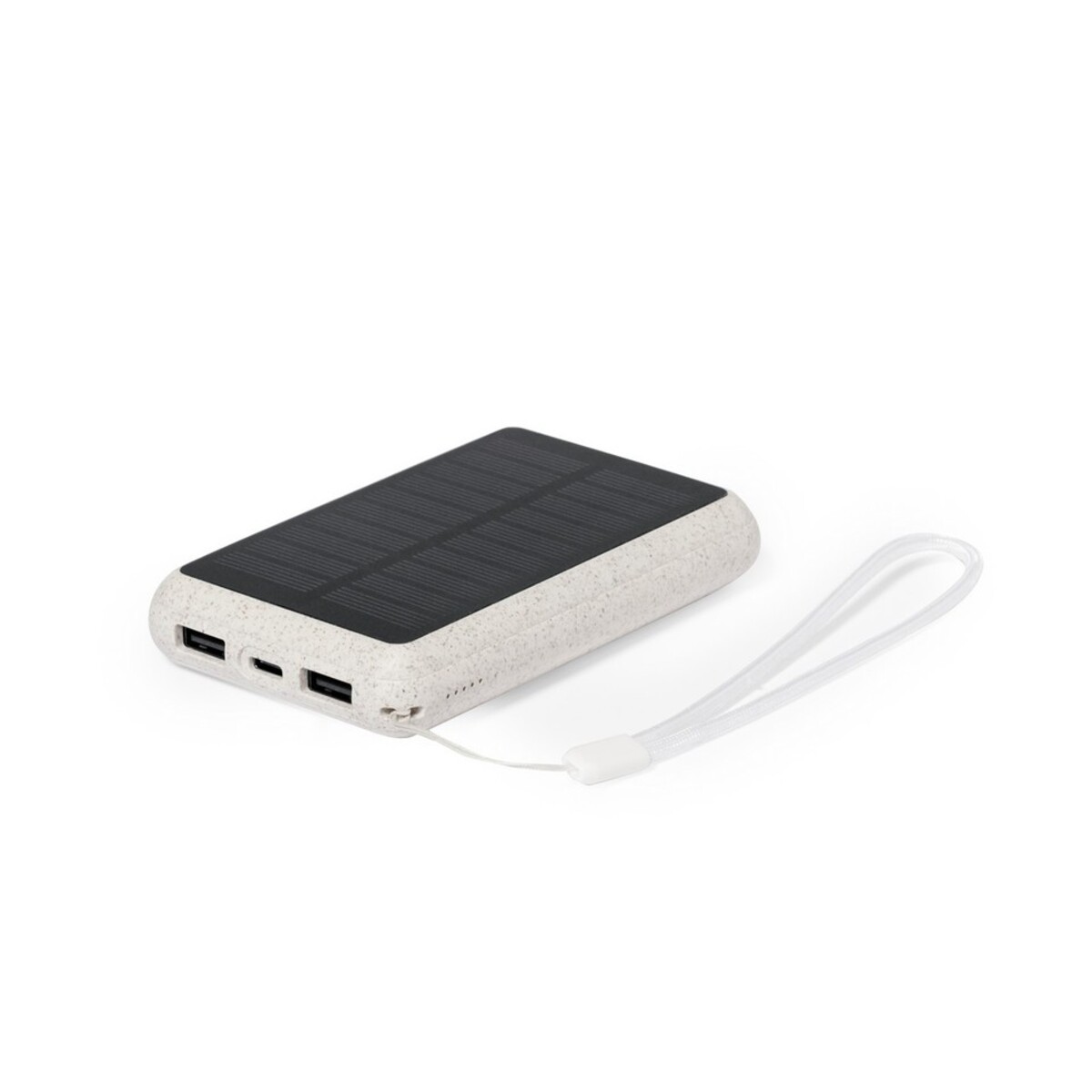 Power bank 5000 mAh ze słomy pszenicznej, ładowarka słoneczna V1353-00_AAA01