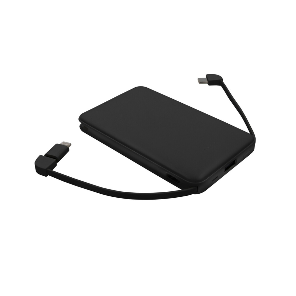 Power bank 5000 mAh ze zintegrowanymi kablami, adapter w komplecie | Presley V0905-02_AAA01
