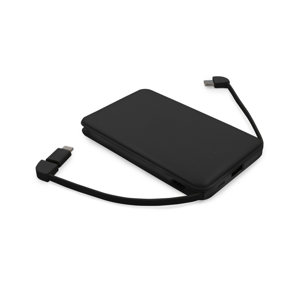 Power bank 5000 mAh ze zintegrowanymi kablami, adapter w komplecie | Presley V0905.W-02_AAA01