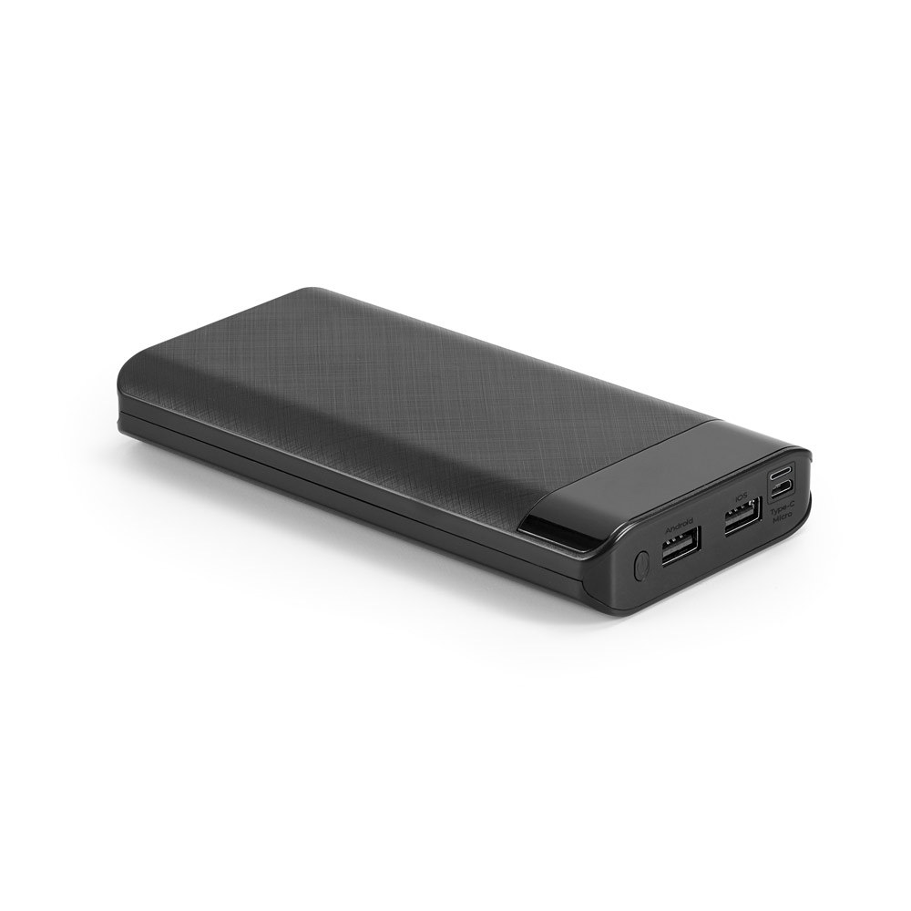 RAMAN. Power bank 16 000 mAh z wyświetlaczem ABS 97905_set