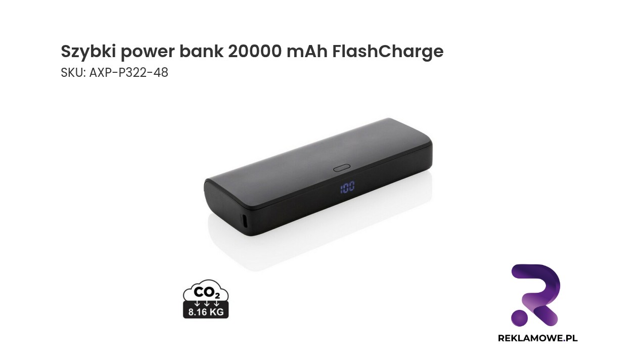 Szybki power bank 20000 mAh z technologią FlashCharge